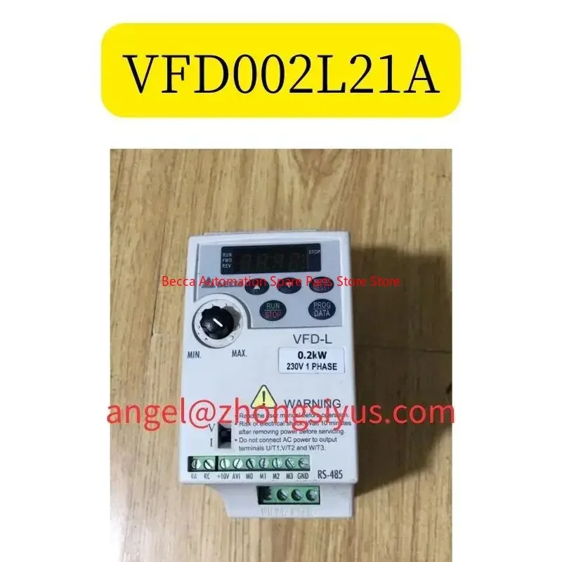 

VFD002L21A Used Delta inverter 0.2kW 220V operation function OK