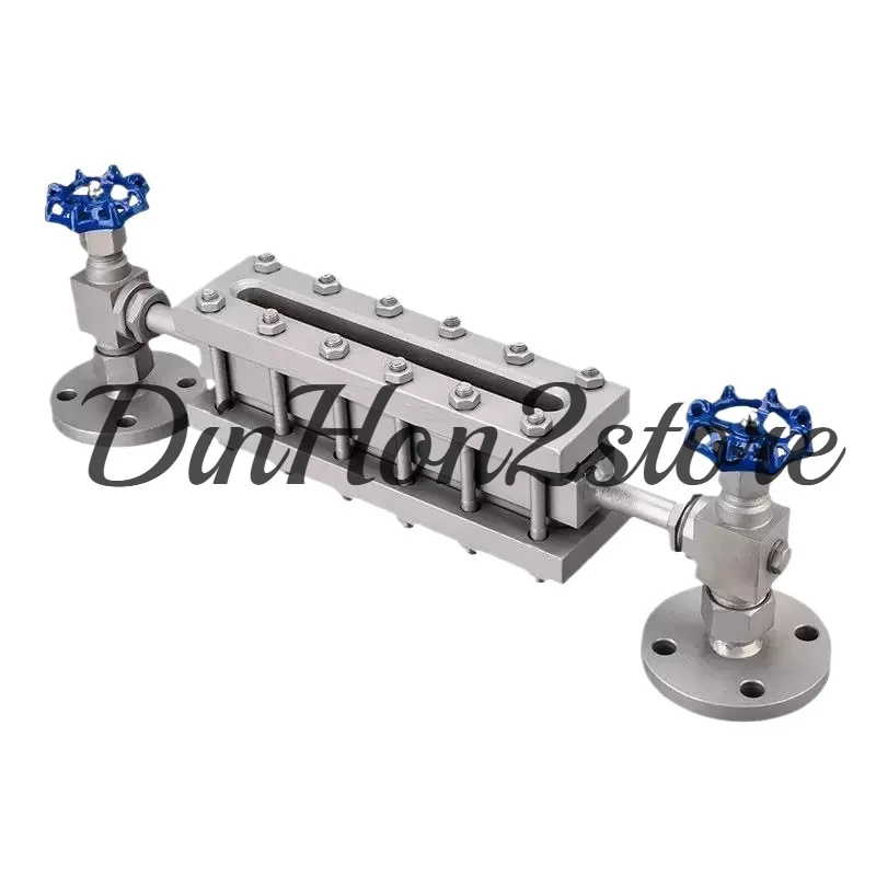 Glass plate level gauge HG5 boiler high temperature and high pressure light transmission type reflective glass plate level gauge