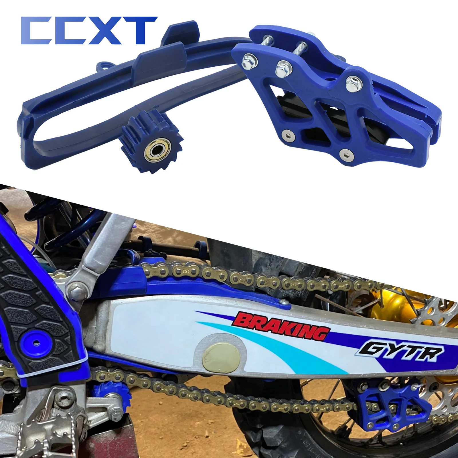 Motorrad Kette Slider Guide Schwinge Rollenkette Guide Kettenrad Schutz Für Yamaha WR 250F 450F YZ 125 250 250F 450F 250X Teile