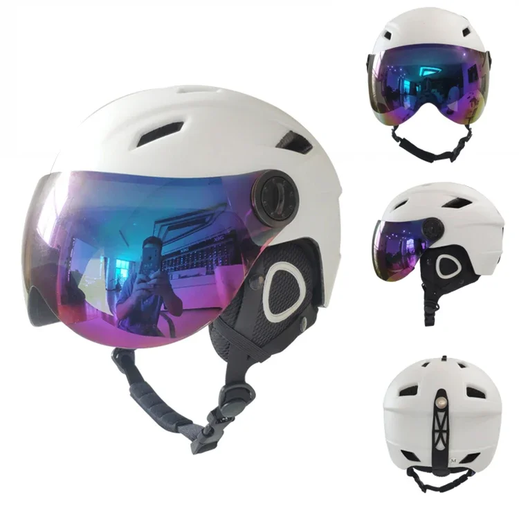 

2024 Nice Design Carbon Fiber Down Hill Full Ears Skateboard Ski Helmet Full Face Ski Helmet