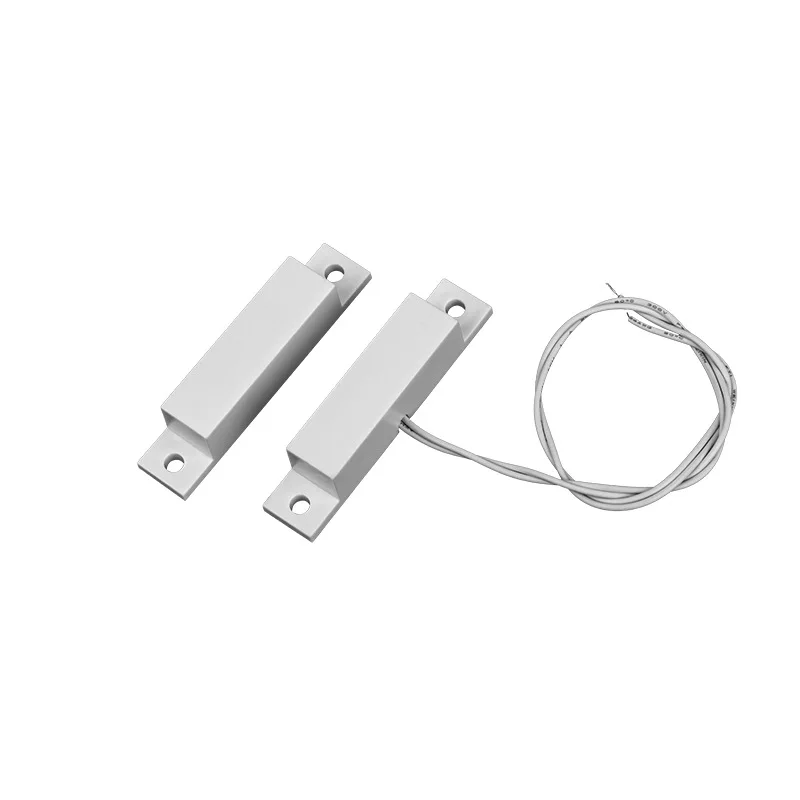 10pcs ABS Housing Surface Mount Magnetic Door Sensor Switch Wire Door/Window Opening Detector Magnetic Contact for Home Security