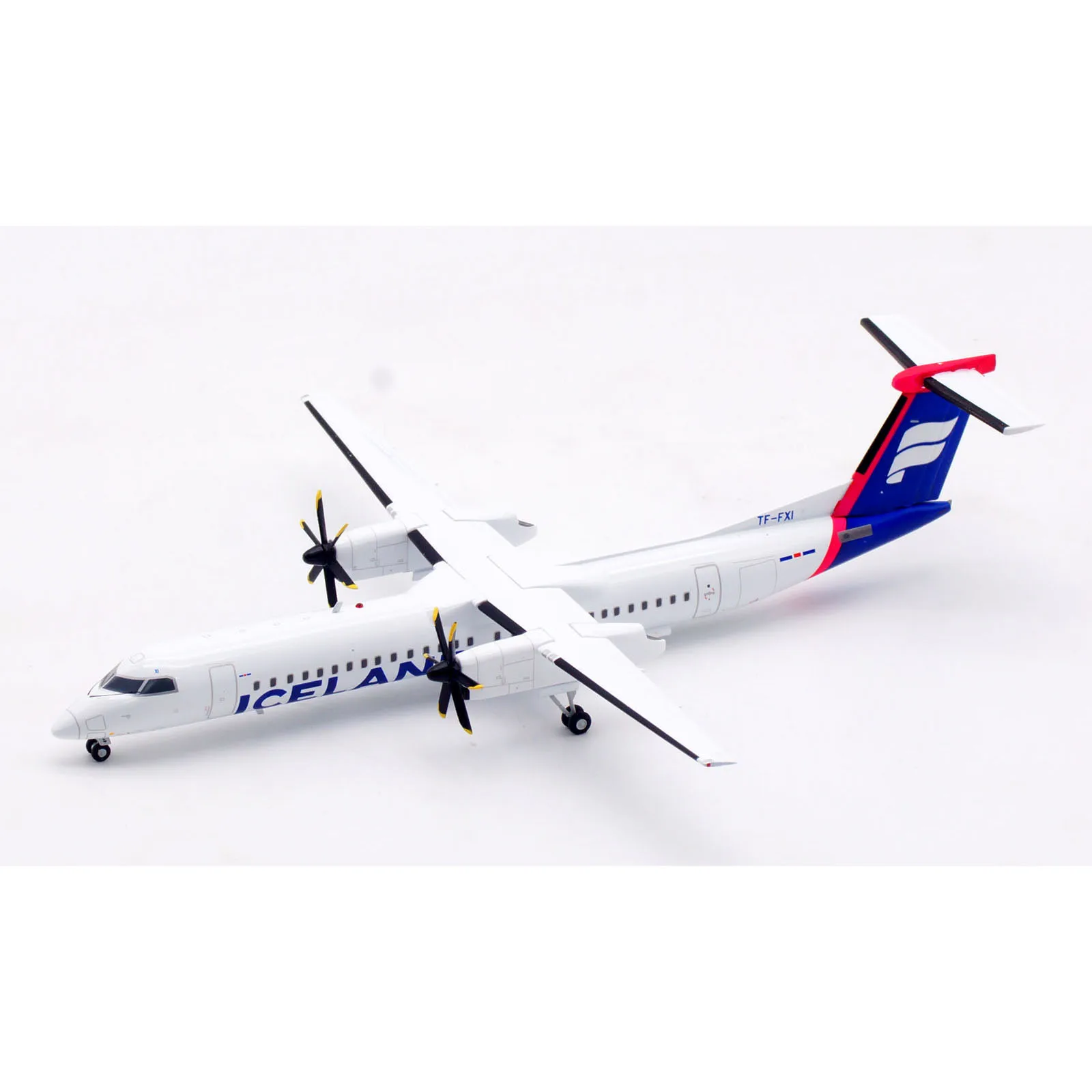 XX20428 سبيكة تحصيل طائرة هدية JC أجنحة 1:200 أيسلنداير بومباردييه داش 8-Q400 دييكاست نموذج طائرة TF-FXI مع حامل