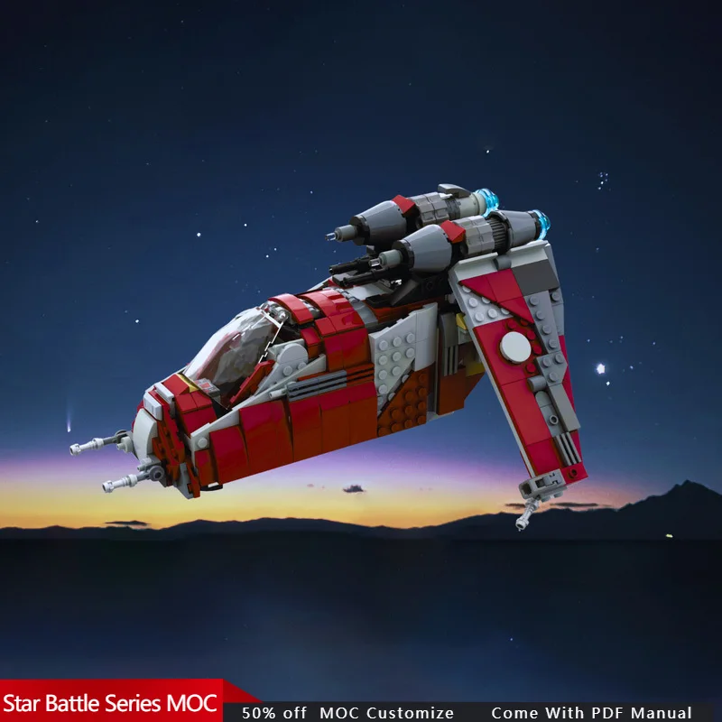 

472 PCS Star Fighting Republic Gunship / LAAT - 75362 alternative MOC Customize Modular Building Block DIY Assembly Toy Gift