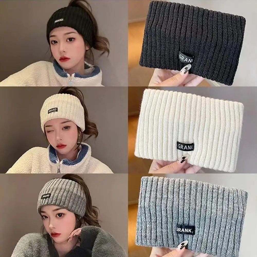 Elastic Knitted Headbands Hat Sports Hair Bands Hair Accessories Women Headband Wide Solid Color Hair Bands Women Girl