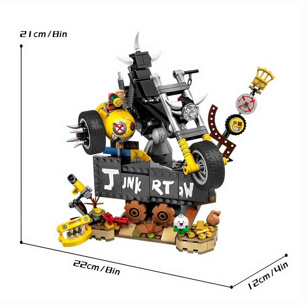 خبير إبداعي Overwatch Junkrat & Roadhog moc لعبة مكعبات البناء المنتجات ذات الصلة لعبة مجسمة هدايا عيد الميلاد 380 قطعة