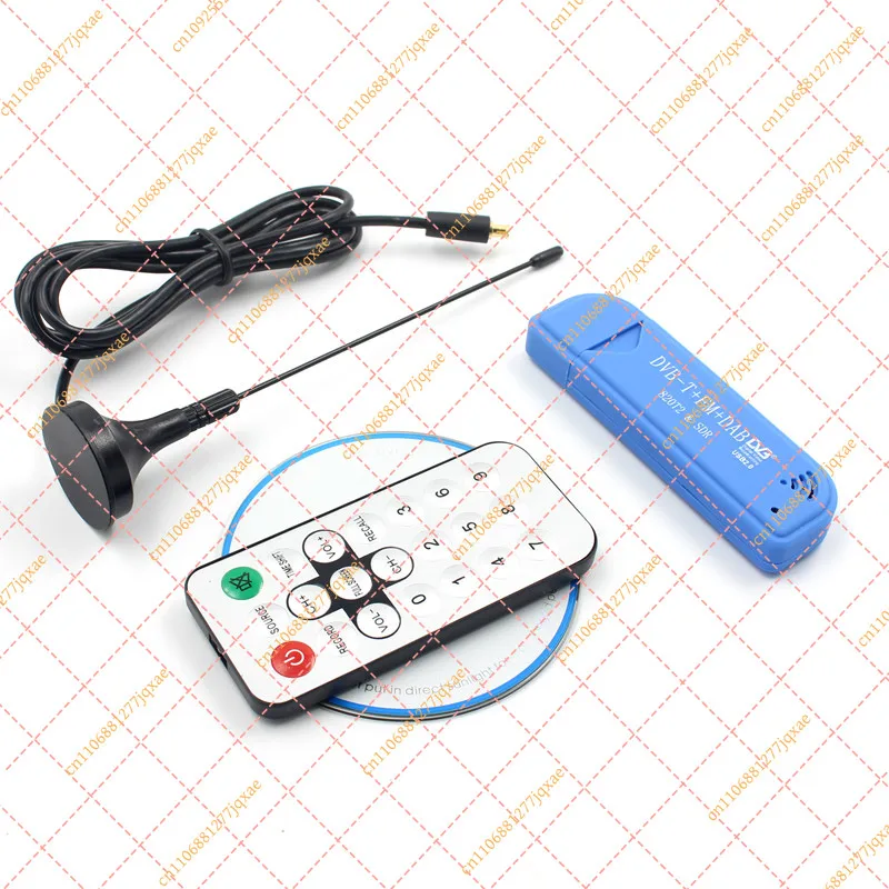USB2.0 Software Defined Radio TV Tuner Receiver for DVB-T DAB FM with Remote Control & Antenna