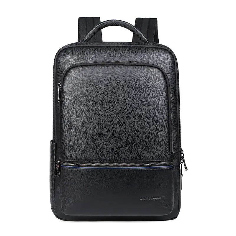 

2023 New Luxury Brand Real Cow Genuine Leather Men Backpacks Student Backpack Boy 14 15.6 16 Inch Computer Laptop Bag