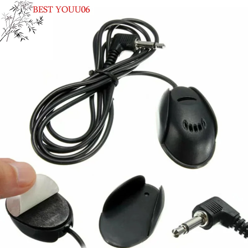(YOUU06) Micrófono para coche, minimicrófono con cable de 3,5mm para audio estéreo de coche, micrófono manos libres para tipo de micrófono mini adhesivo   ﻿