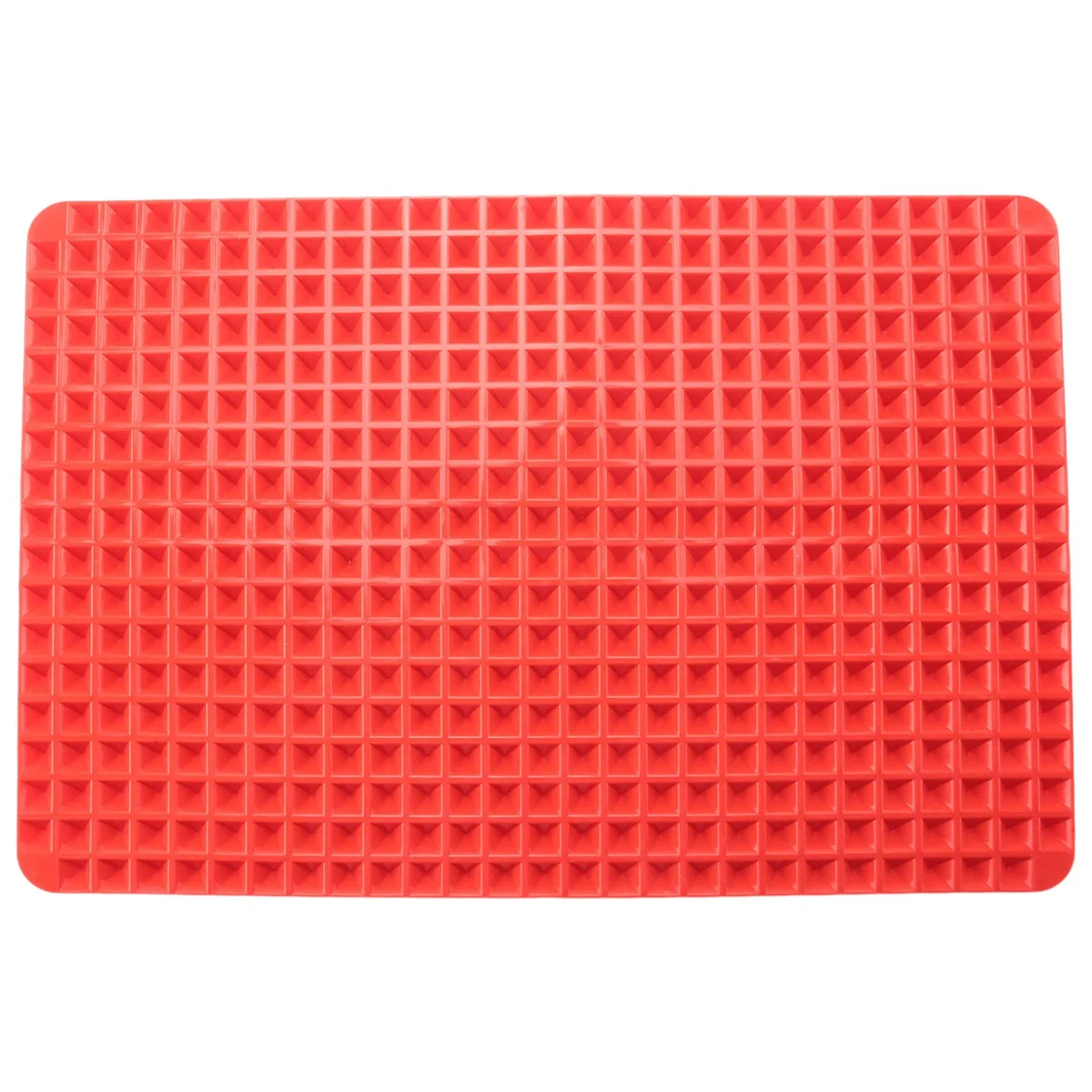 Силиконовый коврик для выпечки, в виде пирамиды, для приготовления пищи, для лучшего здорового жира, антипригарный коврик для выпечки, 2 шт., красный