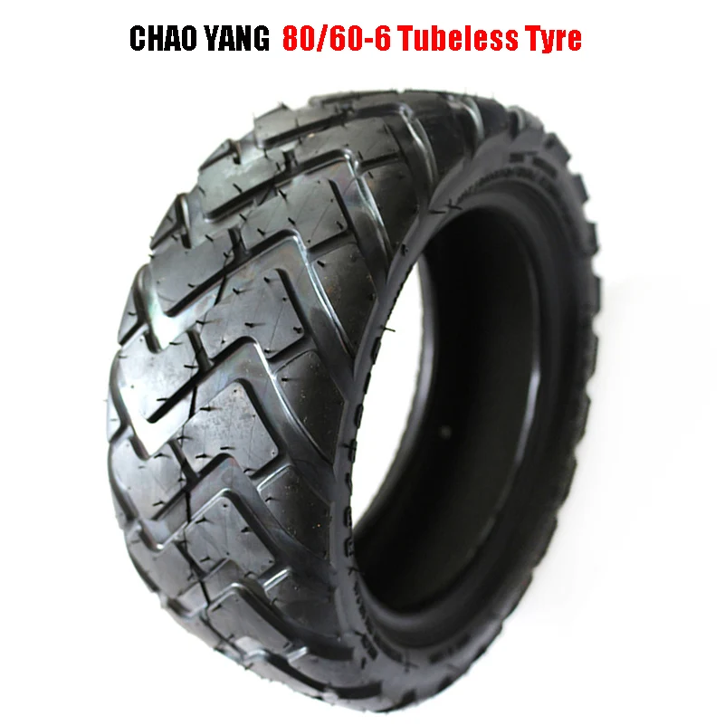 80/60-6 Tyre Wear-Resistant Off-Road Tubeless Tire for Curuss R10 FLJ C11/T11 Electric Scooter Pneumatic Wheels