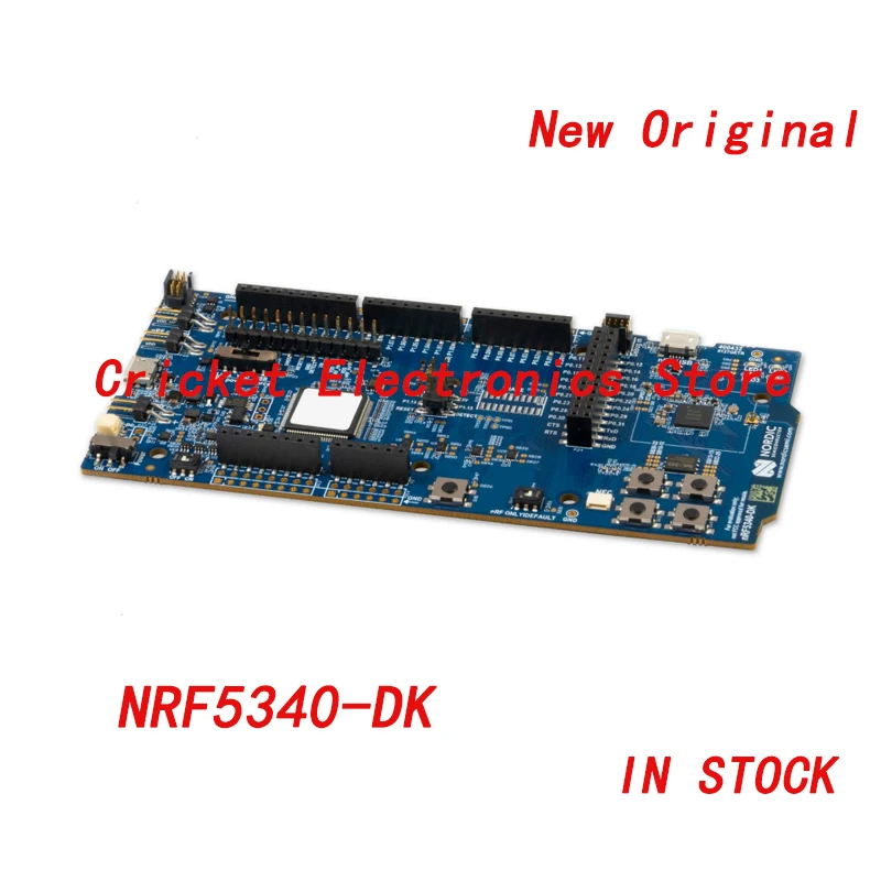 NRF5340-DK Development kit for the nRF5340, a dual processor SoC supporting Bluetooth 5.2, Bluetooth mesh, NFC, Thread, and Zigb