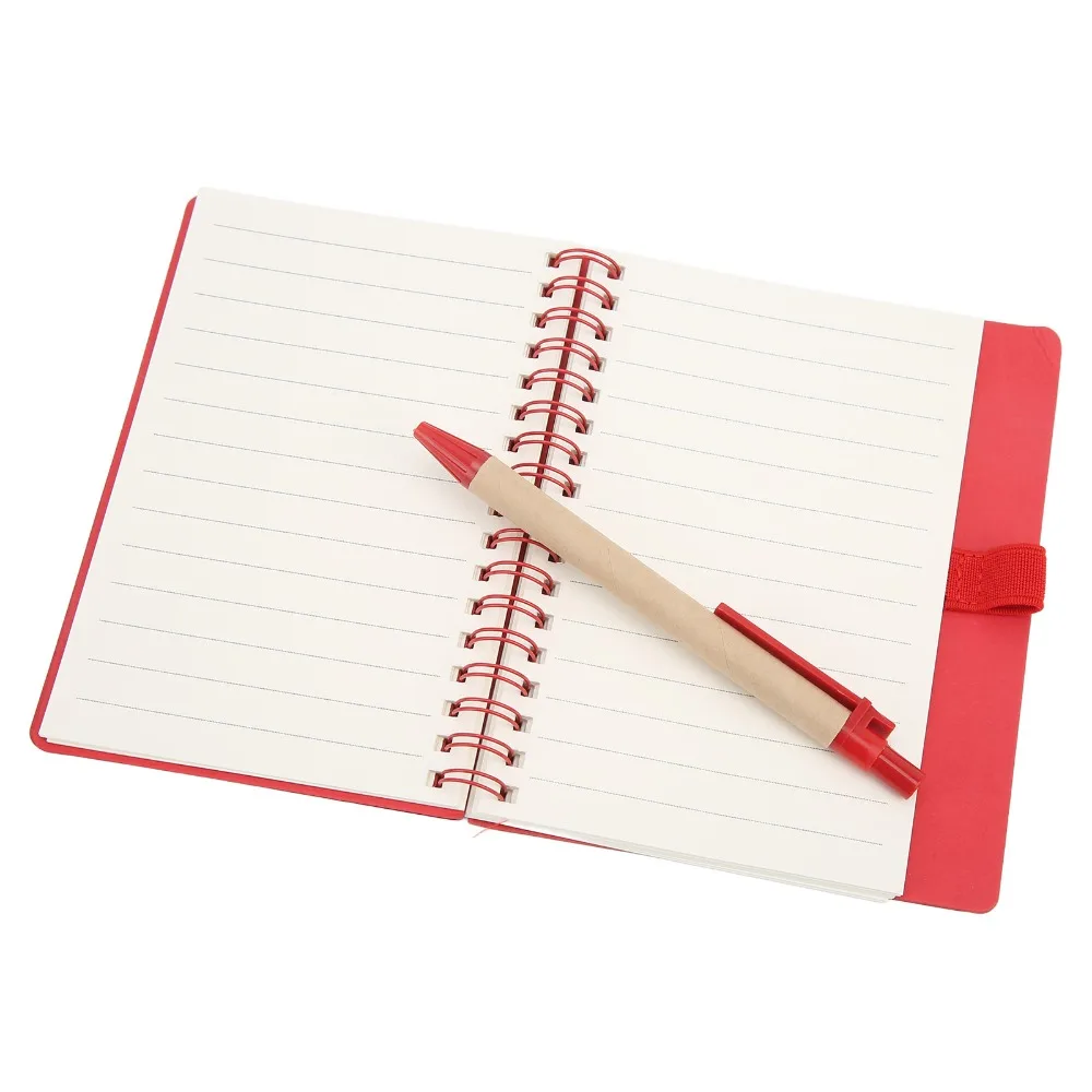 Kraft Paper Spiral Notebook Tearable Multi Colors Tearable Notepad Coil Bound Rectangular Kraft Paper Notebook Desktop Reminder