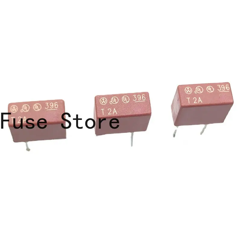 1PCS Imported 39612000000 TE5 Square Fuse Tube 396 T2A A 125V Slow Blow