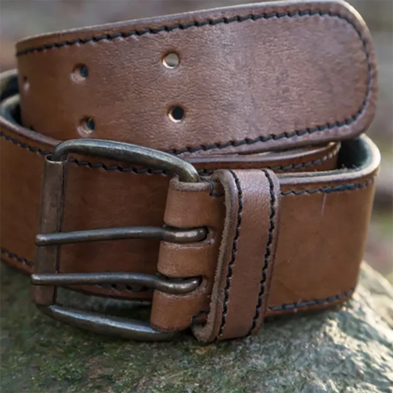 เข็มขัดหนังสไตล์สตีมพังก์ยุคกลาง ทำมือ สำหรับคอสเพลย์นักรบไวกิ้ง อัศวิน พร้อมหัวเข็มขัดแบบเซลติก สำหรับผู้ชาย