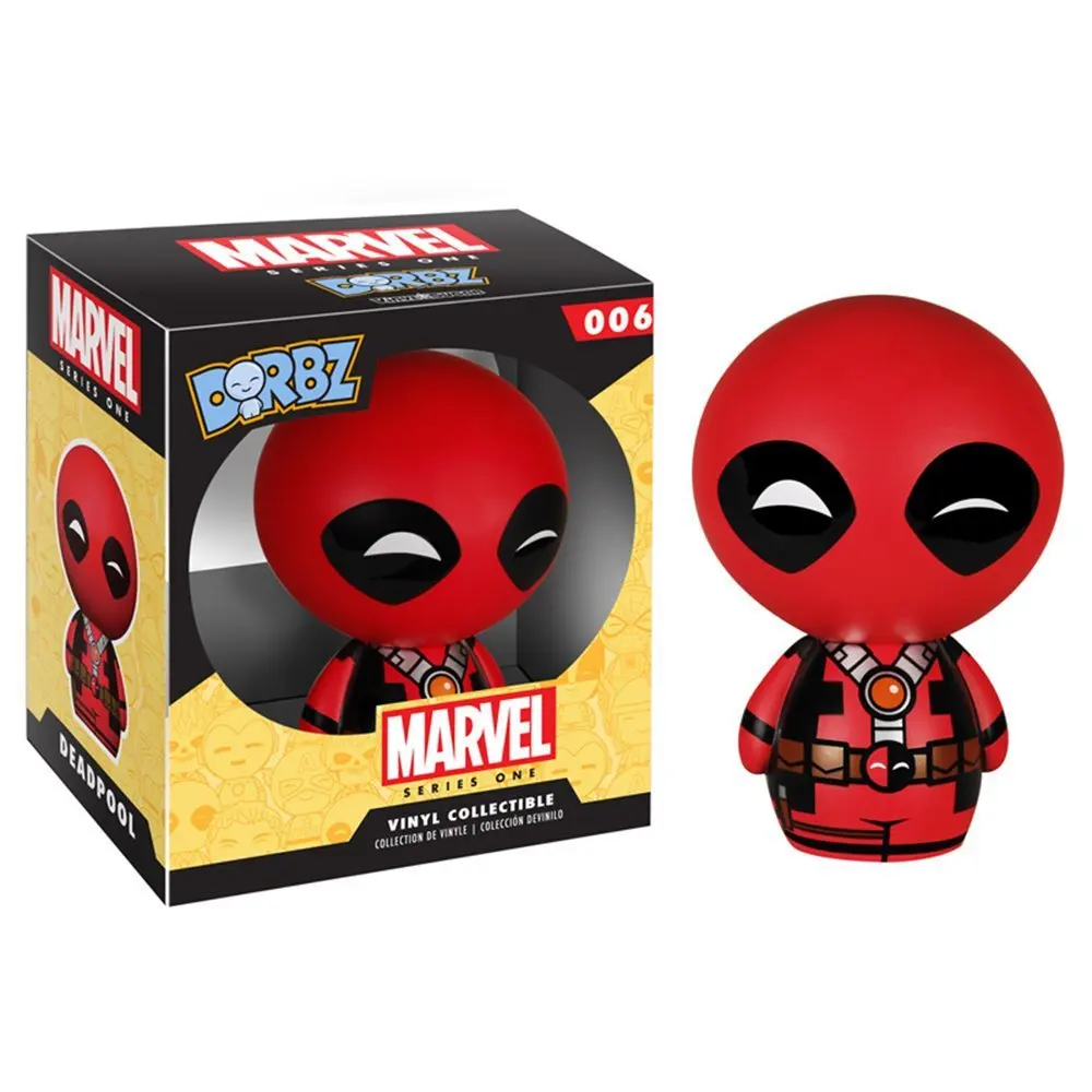 Movie Deadpool Spider-Man kawaii Action Figures PVC Model Statue Spring Shake Head Doll Car ornaments toy Collection Gifts boxed