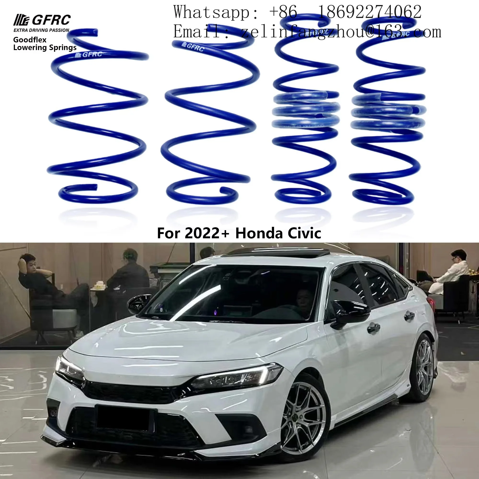 GFRC Lowering Springs Suspension Kit for Honda Civic FE1 1.5L 2021-2025 Front Rear Sport Coil Springs Performance Pro