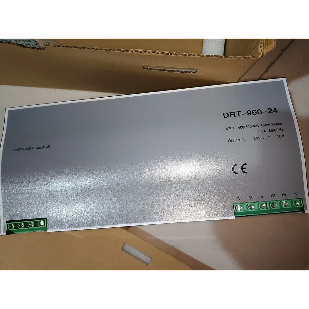 

DIN-Rail Power Supplies 380V Output 24V40A DRT-960-24