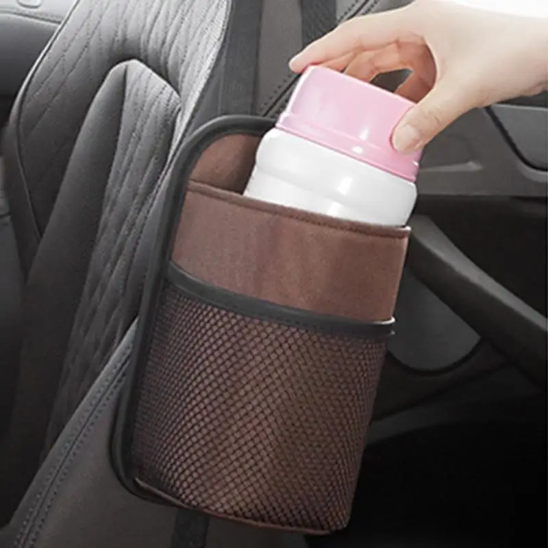 Car Seat Side Cup Holder Auto Hangings Juice Bottle Organizer Multifunctional Storage Water Bottle Holder For Cup Water Bottle