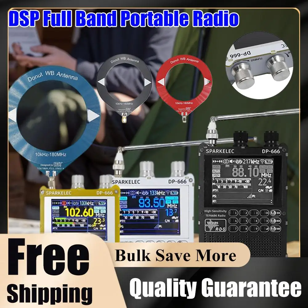 

DP-666 TEF6686 Radio High Sensitivity Full Band FM AM Short Wave Radio with LCD Display Battery Operated Radio DSP Receiver