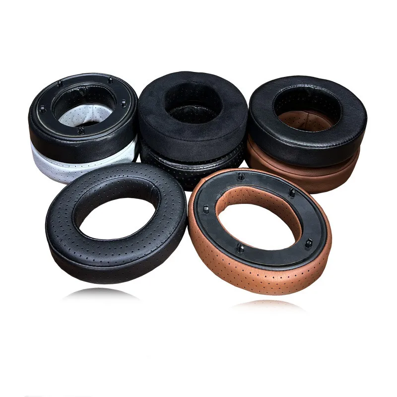 Perforierte Lammfell-Ohrpolster für Focal CLEAR MG ELEGIA UTOPIA S TELLIA Kopfhörer Ersatz-Ohrpolster aus Lammleder Schwarz – Detail 2