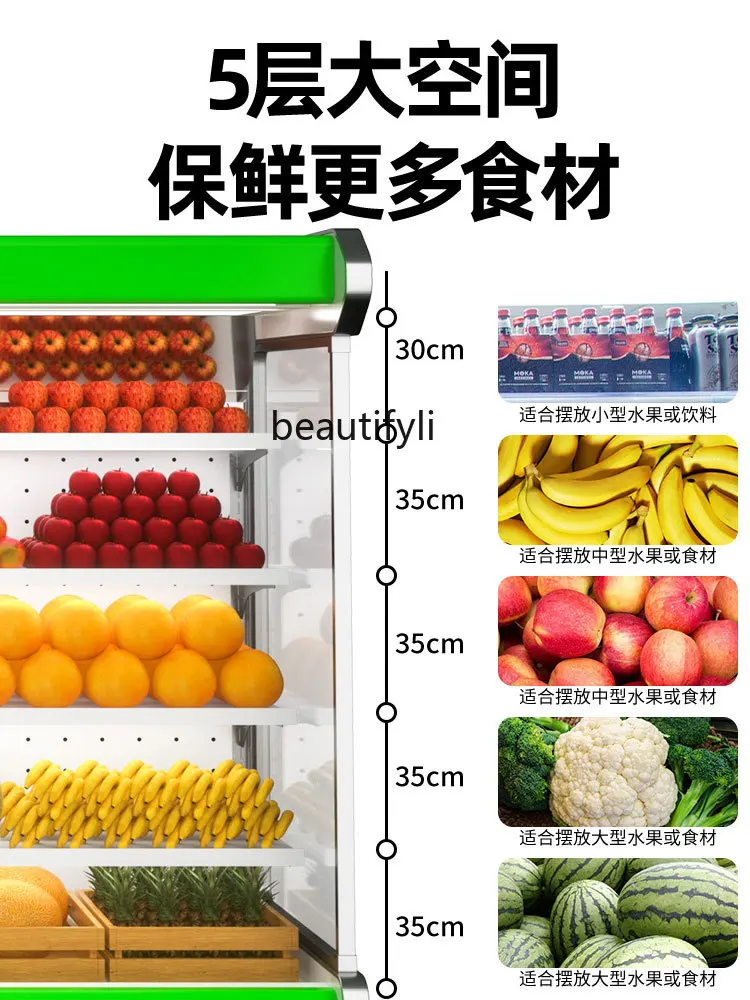 Wind Screen Counter Fruit Preservation Display Spray Humidification Convenience Store Beverage Display Freezer