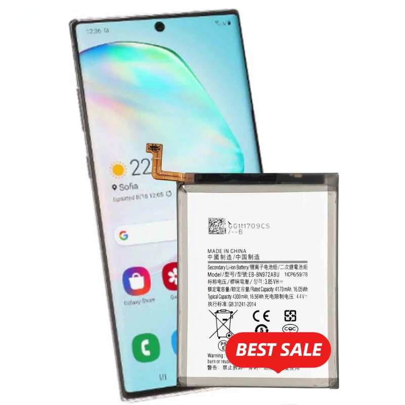 EB-BN972ABU for Samsung Note 10 Plus Mobile Phone Battery High Quality High Capacity Replacement Bateria Grade A Cell with Tools