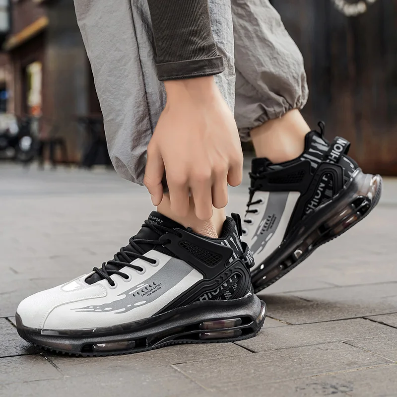 Men's Spring High Quality Trendy Shoes Thick Bottom Strap Basketball New Breathable Shock Absorbed Casual Sneaker Shoes 2026 view 4