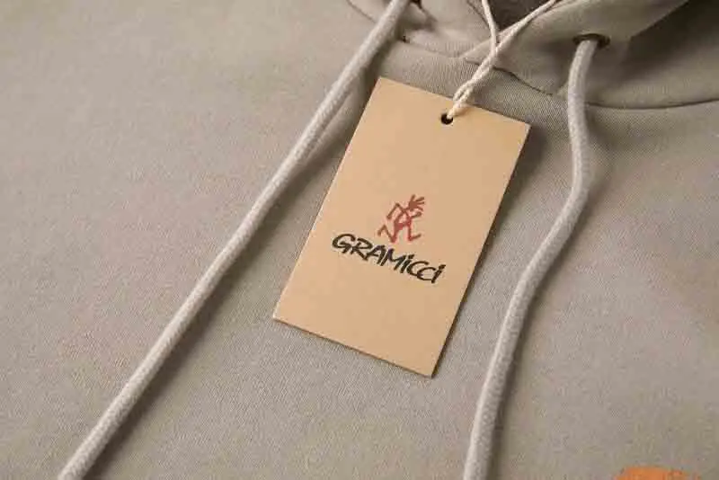 اليابانية جراميكسي بصمة طباعة الرباط هوديي بلوزات الرجال النساء عالية الجودة تيري النسيج فضفاض مقنعين البلوفرات