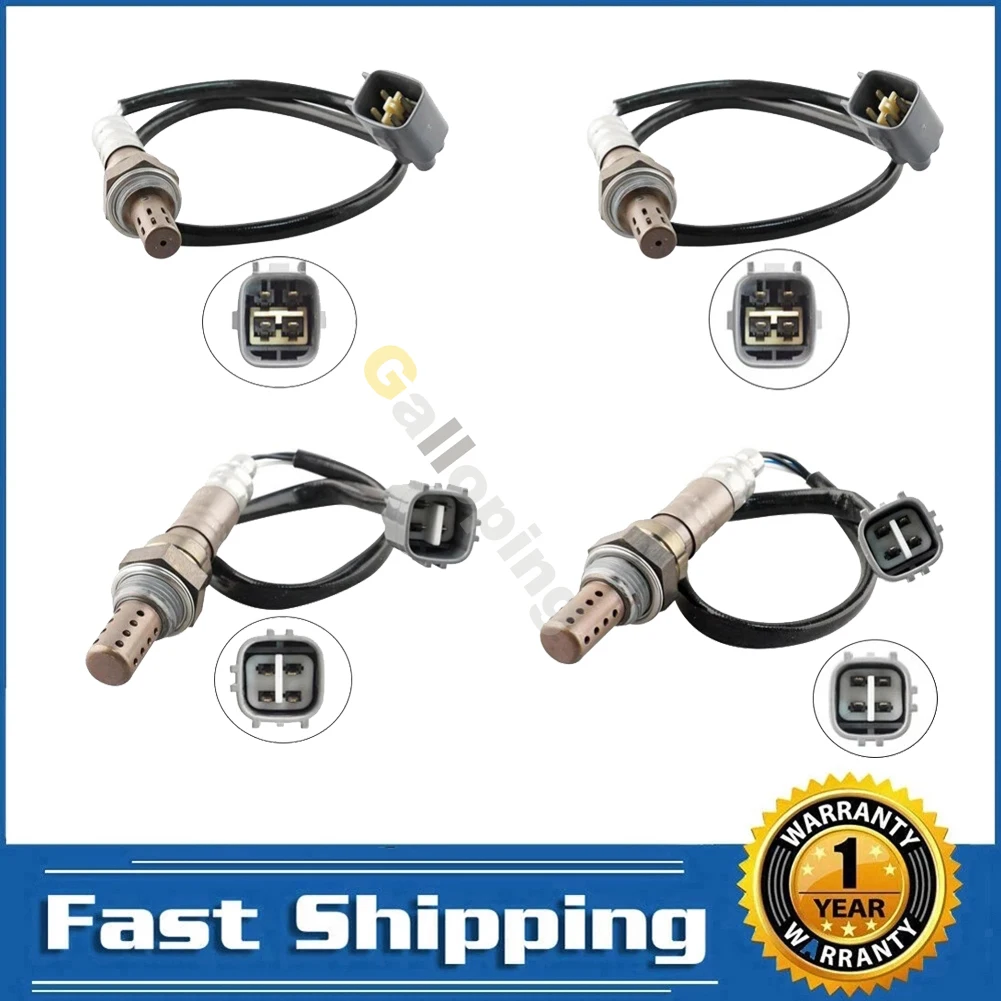 4pcs O2 Oxygen 02 Sensor 1 2 For Toyota Camry Avalon RAV4 Solara Sienna 4Runner Upstream Downstream 4 Wires Lambda Auto Parts