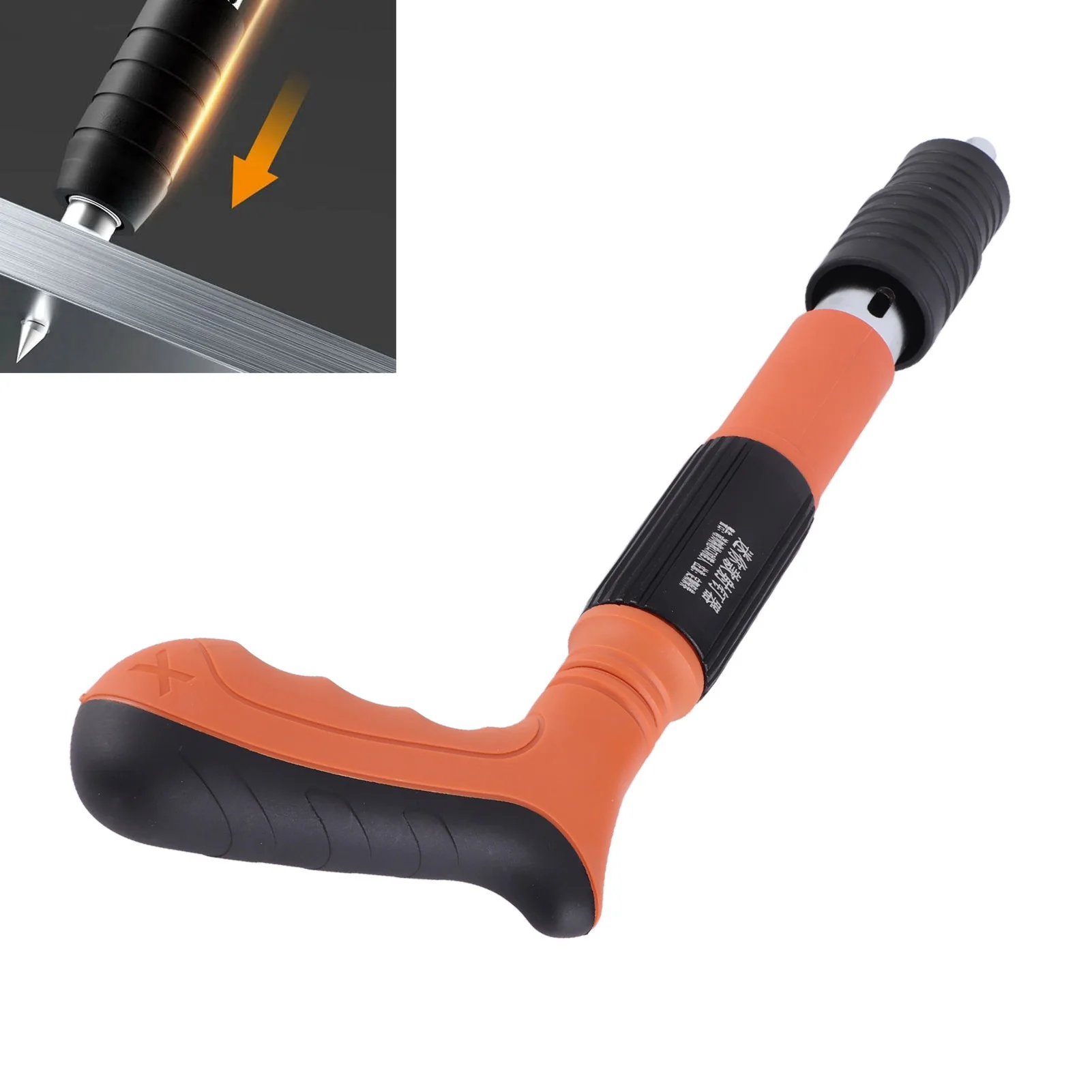 Liquidazione Mini macchina per sparare le unghie manuale in acciaio per macchina per sparare le unghie in acciaio portatile regolabile in plastica fai da te a soffitto