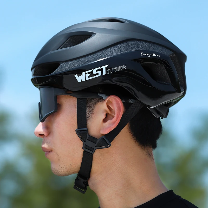 WEST BIKING Aero Cycling Helmet Men Women Lightweight MTB Road Bike Helmet M/L Integrated Aerodynamic Sports Bicycle Safety Caps