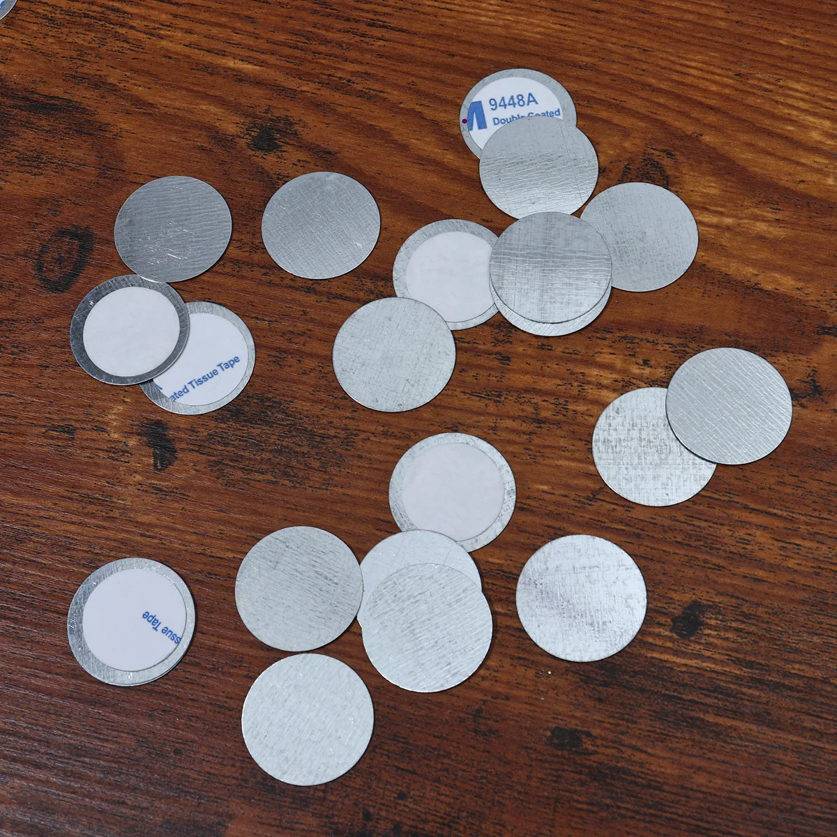 100 placas de ferro com suporte adesivo de folha de ferro dupla face para organizador forro inferior antiderrapante maquiagem caso almofada beleza