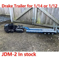 In Stock JDM-2 Widen 1.5M Metal Drake Trailer forTAMIYAYA 1/14 Radio Bulldozer Loader Excavator Tractor Truck 1/12 Toys DIY