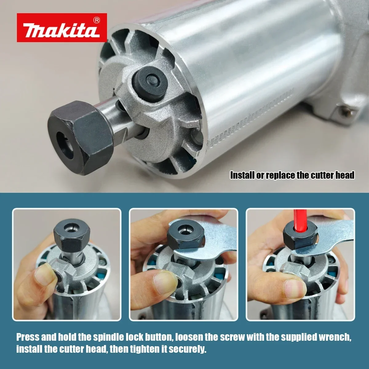 Makita DRT50 Cordless Trimmer Rechargeable Trimming Machine Brushless Slotting Tool Milling Woodwork Engraving Machine image 6