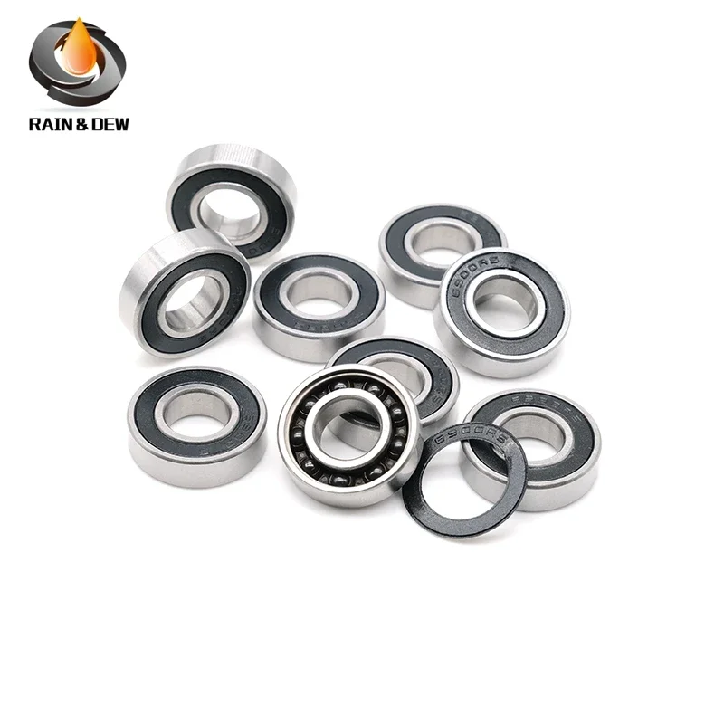 10Pcs S6900RS Bearing 10x22x6 mm ABEC-7 S6900 RS 6900 440C Stainless Steel S6900RS Ball Bearings