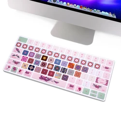 Cute Keyboard Protector Cover US Version Silicone for Apple Wireless iMac Magic Keyboard MLA22LL/A Model A1644 Protector Skin