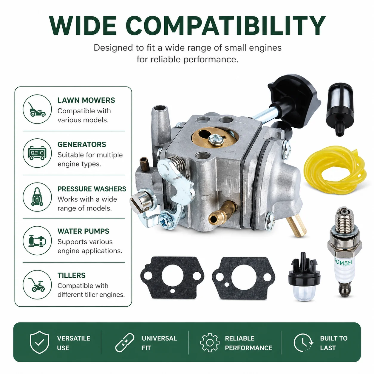 Chainsaw Blower Carb Kit For Stihl BR500 BR550 BR600 7pcs Fuel Line Filter Gasket Bulb Replaces Zama C1Q-S183 4282 141 0300