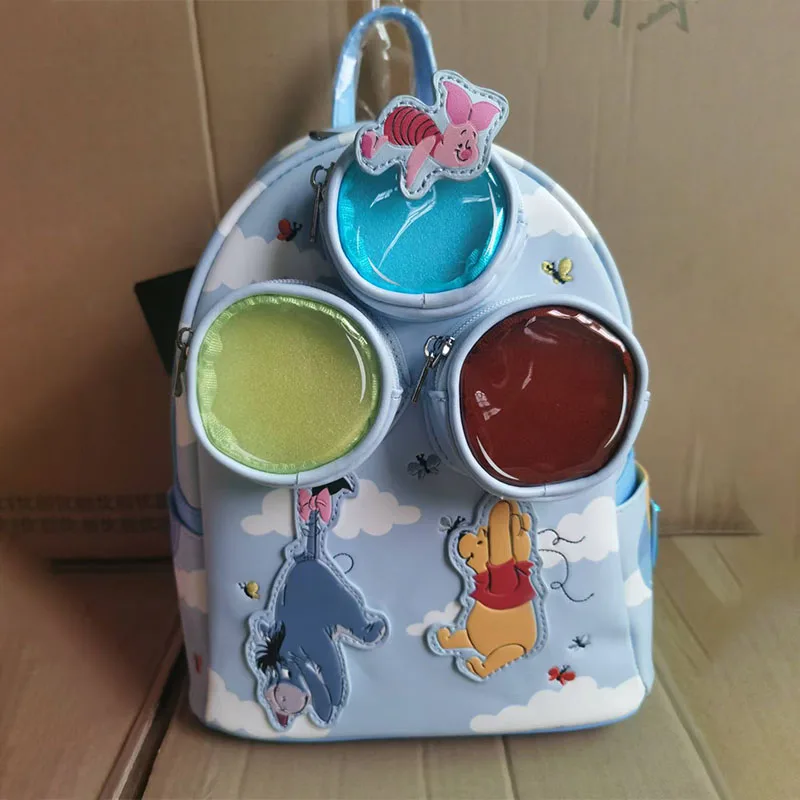 Loungefly Disney Vinnie Peter Pan 70th Anniversary Cartoon Print Double Shoulder Bag Backpack Casual Bags Children Travel Bag