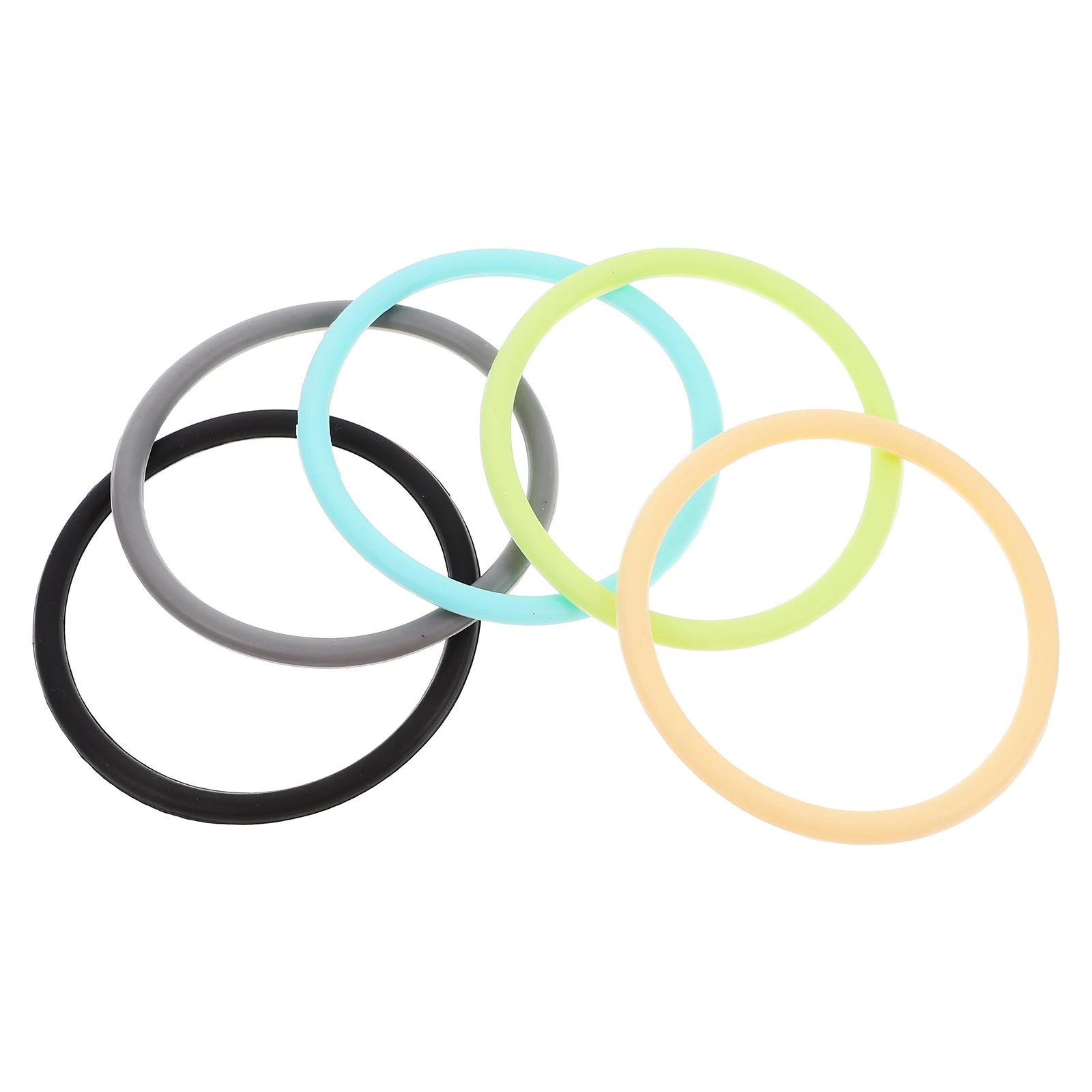 5Pcs Knee Support Sleeve Rings Elastic Silicone Patellas Bands Sports Knee Brace Strap Fixed Stabilizer for Basketball Running