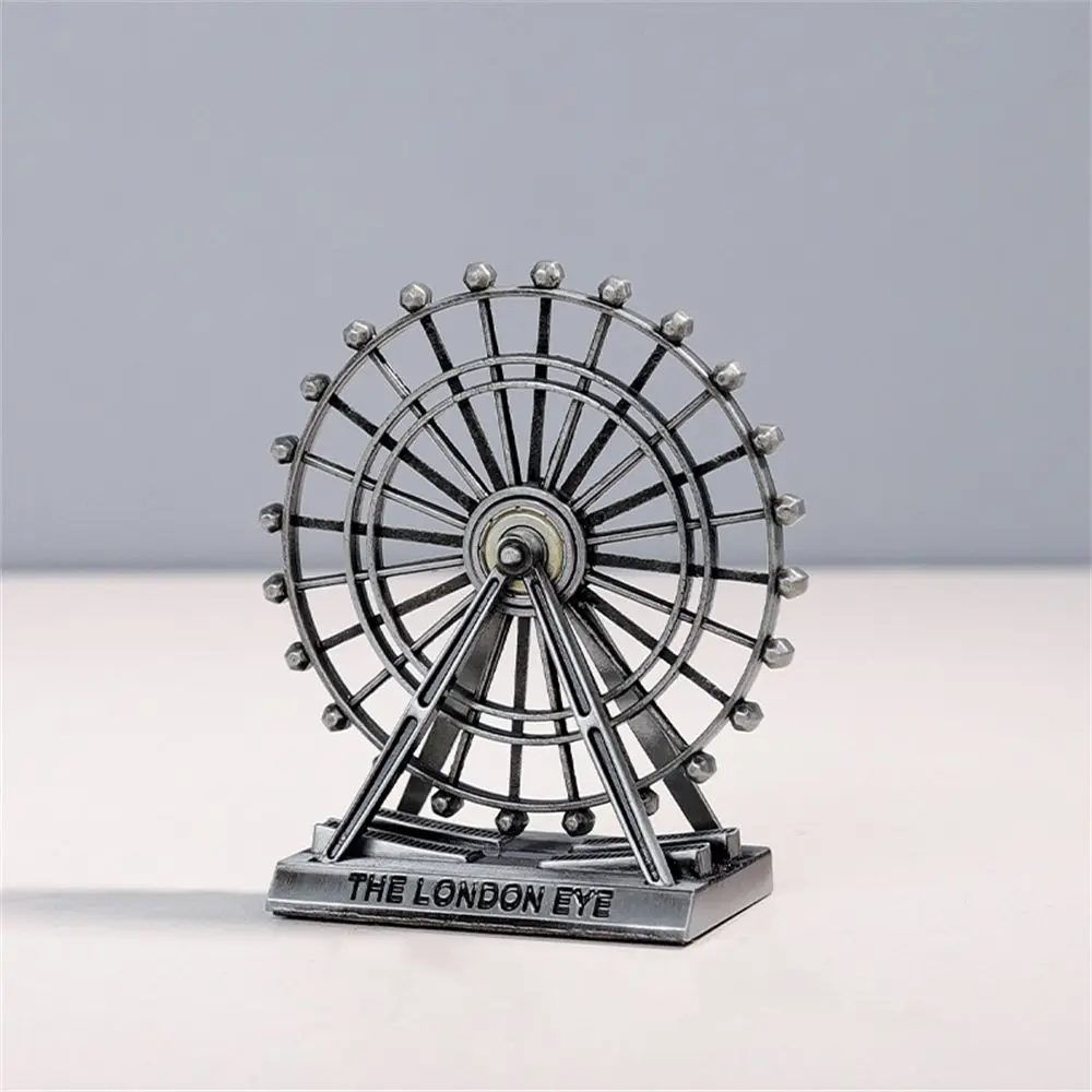 Home Decoration Retro Nordic Creative London Eye Ornament Art Figurine Ferris Wheel Model Rotatable
