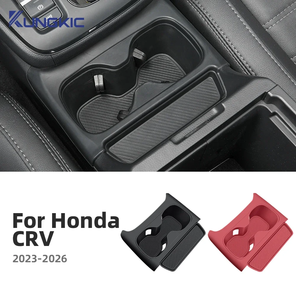 Silicone Water Cup Holder Central Control Drinks Holder Water Cup Tray For Honda CRV 2023 2024 2025 2026 6th CR-V Accessories