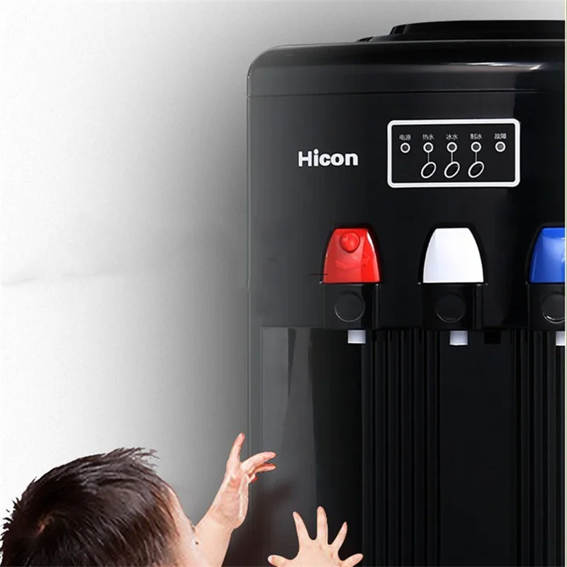 Hicon Vertical Water Dispenser Multifunctional Ice Maker Small Home Bar Commercial Milk Tea Shop Round Ice Cube Making Machin