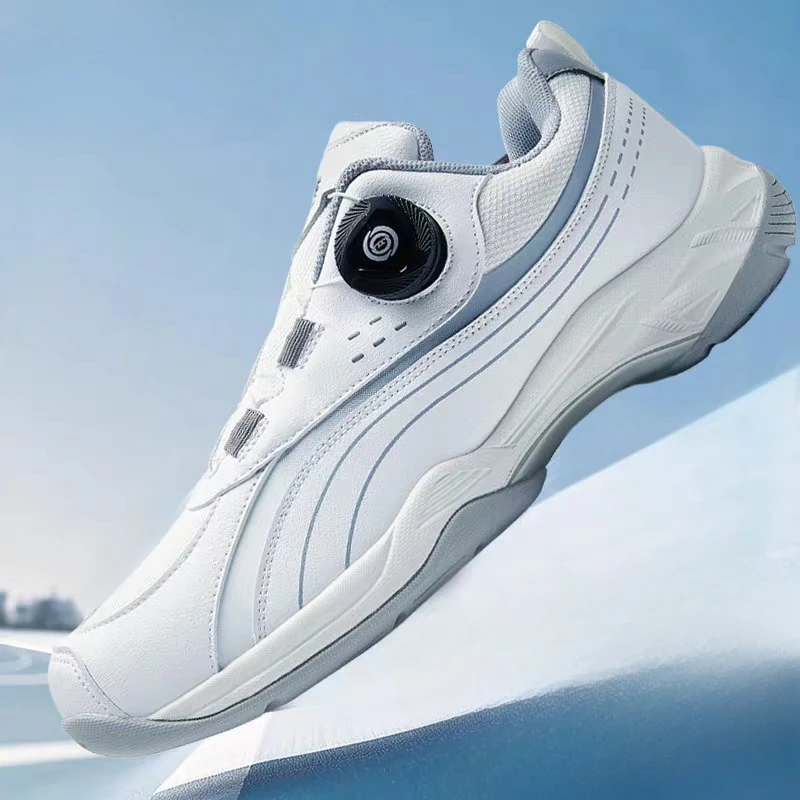 

2026 High Quality Indoor Court Shoes Couples Rotating Buckle Badminton Sneakers For Unisex Professional Table Tennis Shoe Mens W