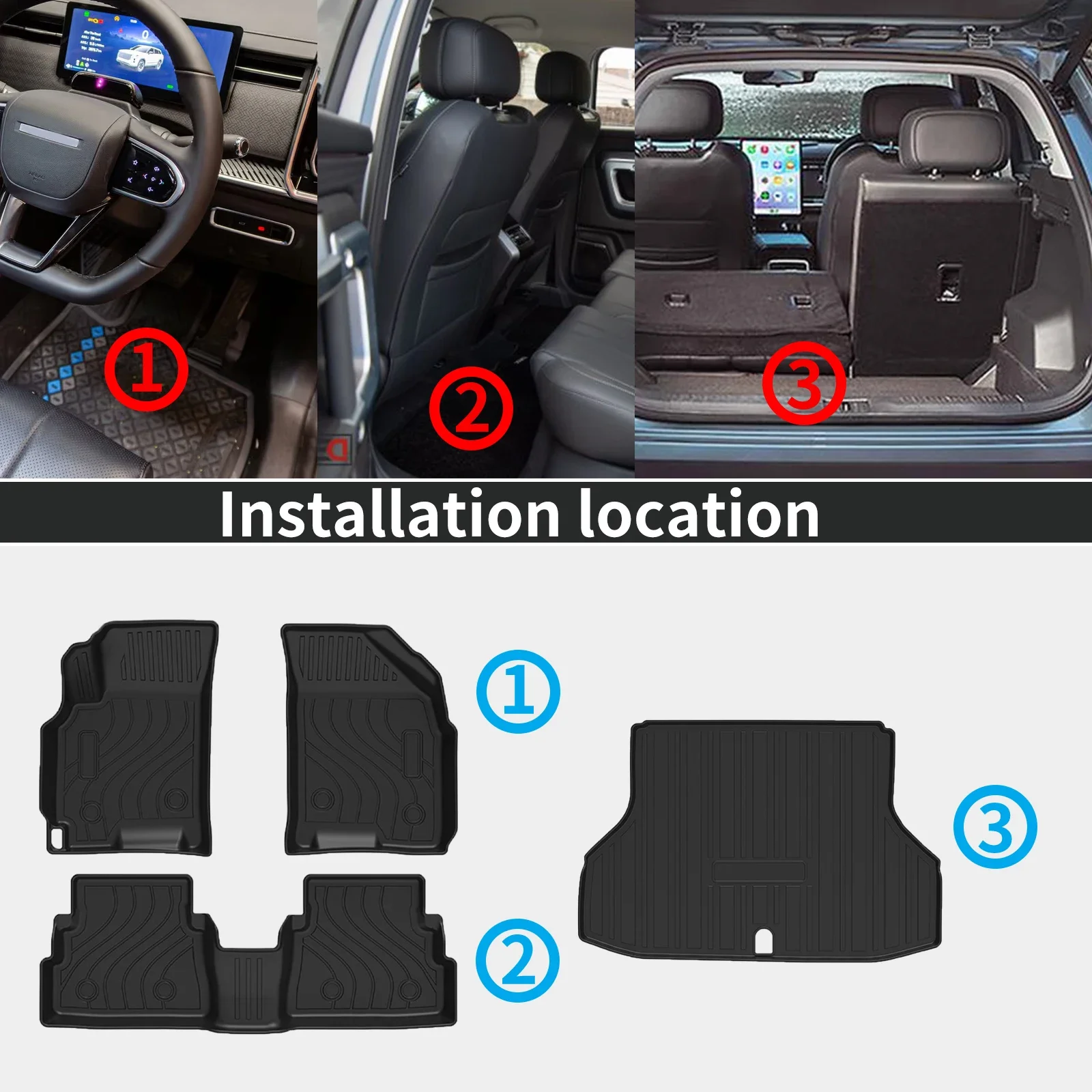 for GM Daewoo Lacetti / Chevrolet Optra 2002 -2024 LHD TPE Car Floor Mats 3D Laser Scanning Perfect Fit Odorless Accessories