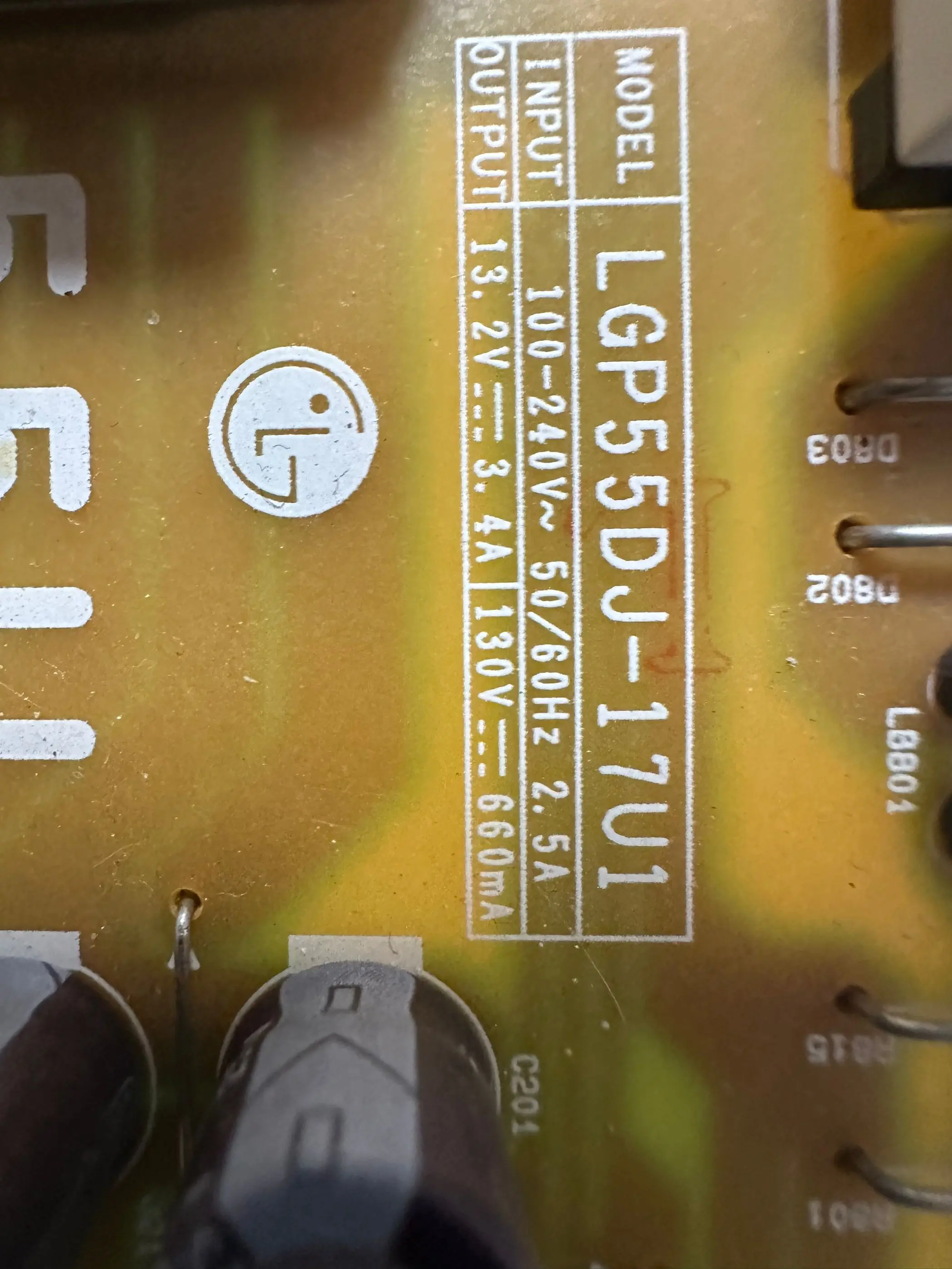 

Оригинальная плата питания 55UJ6300-CA номер EAX67189101 (1,4) LGP55DJ-17U1