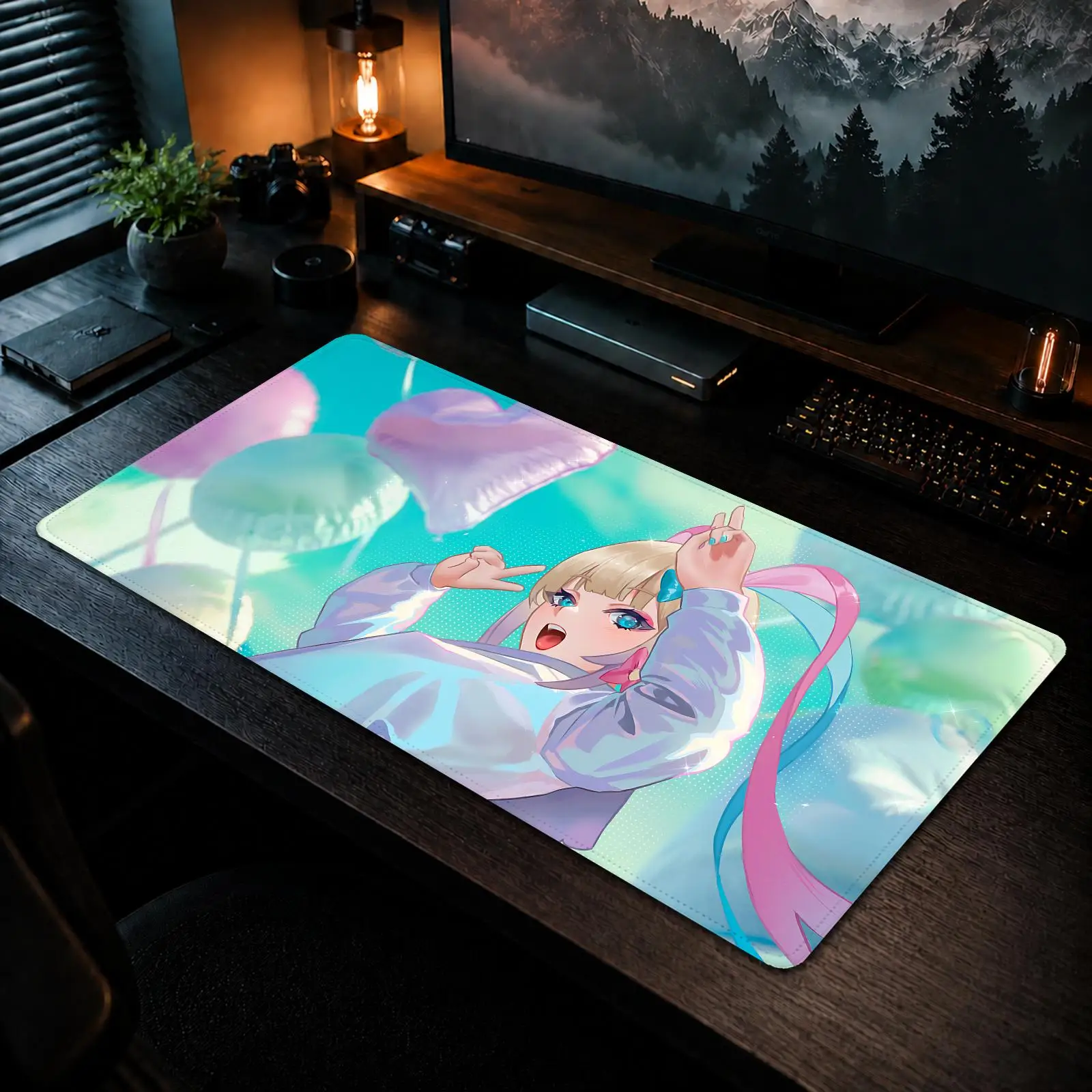 Cool Needy Girl Overdose Mouse Pad Gaming office Non-slip Desk Mat Diy Mousepad Large Game Keyboard overlock