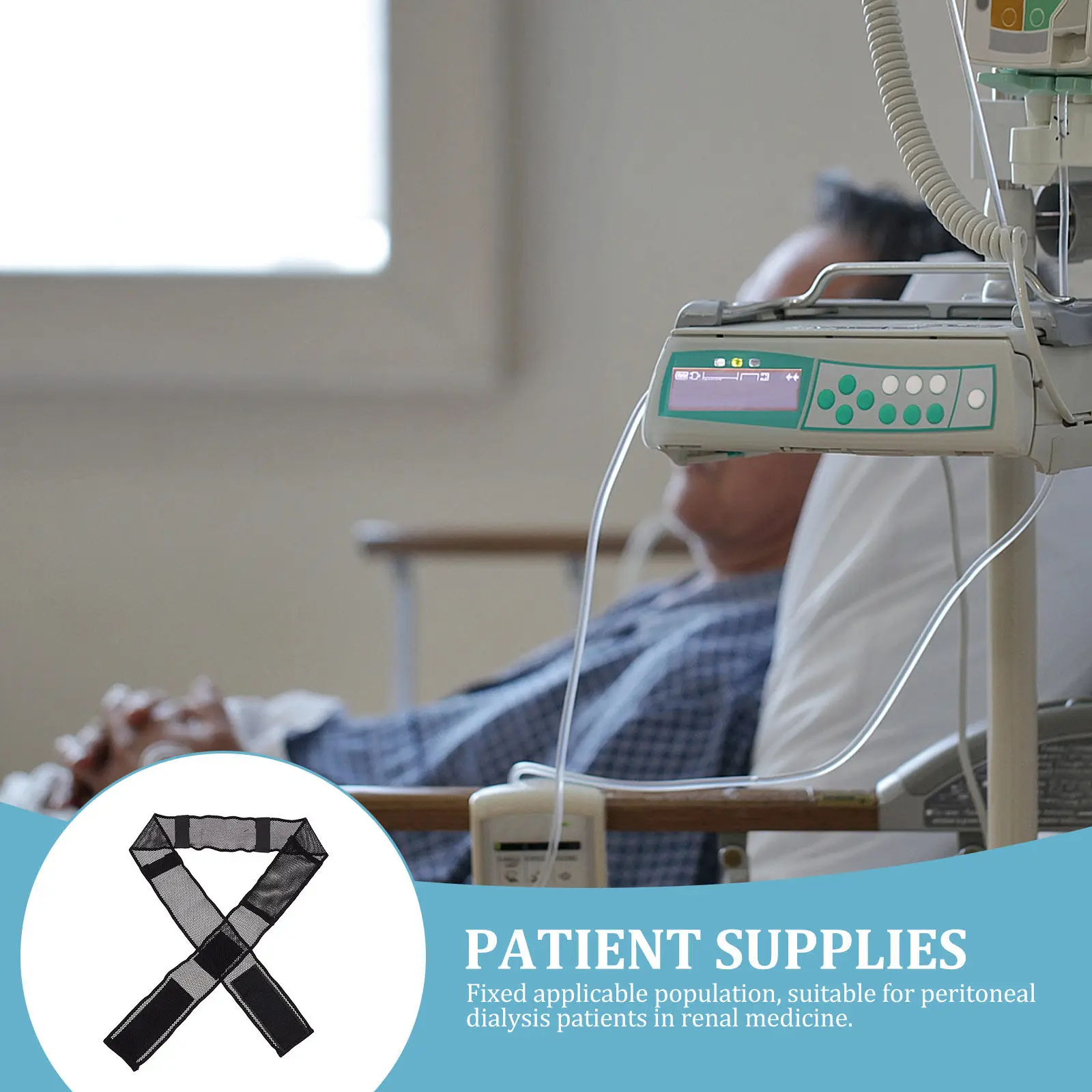 Breathable Abdominal Dialysis Belt for Peritoneal Catheter Fixation Adjustable Elastic Waist Strap Comfortable Concealed Patient