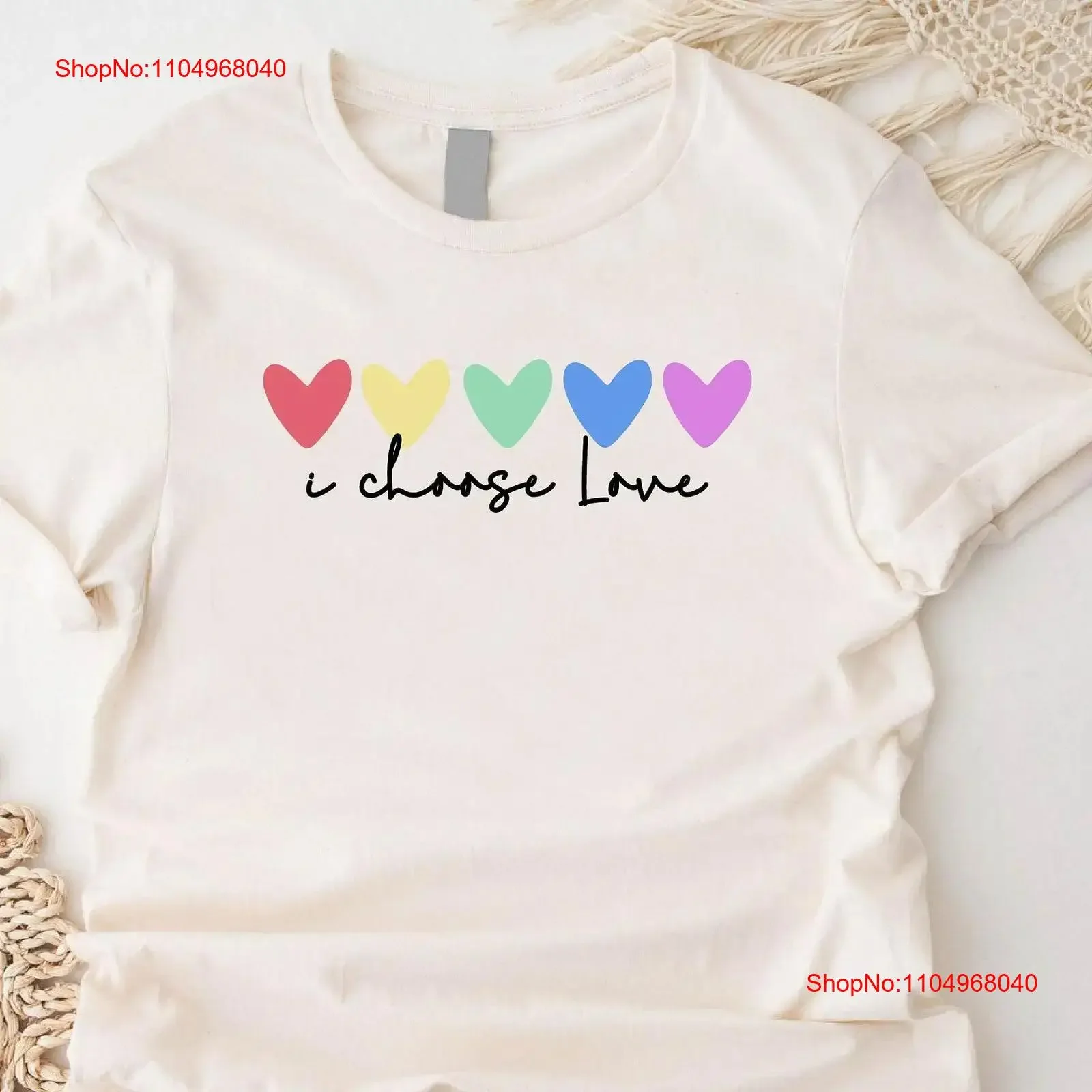 

Футболка I Choose Love Pride Rainbow Hearts ЛГБТК Ally Kindness Support Женский ЛГБТ-наряд винтажная стираная дизайнерская одежда