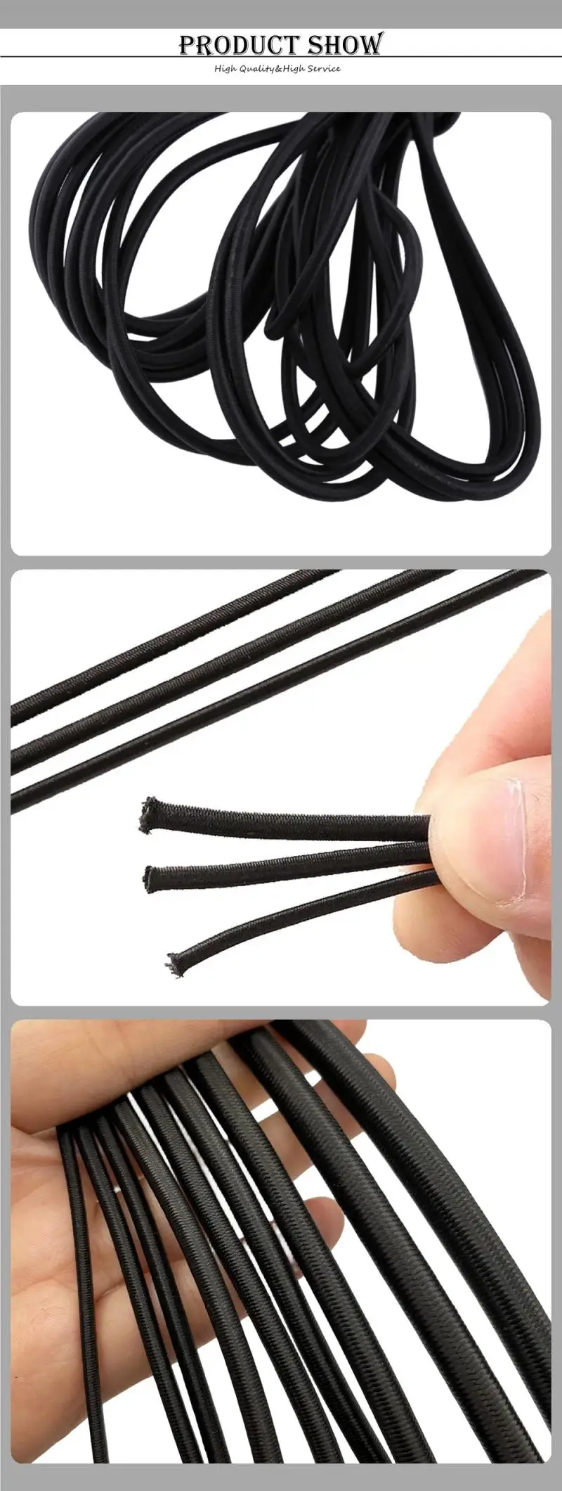 10 Meter Elastisches Bungee-Seil Starkes Dehnbares Seil für DIY Schmuckherstellung Outdoor-Zelt Kajak Boot Camping-Projekte – Detail 7