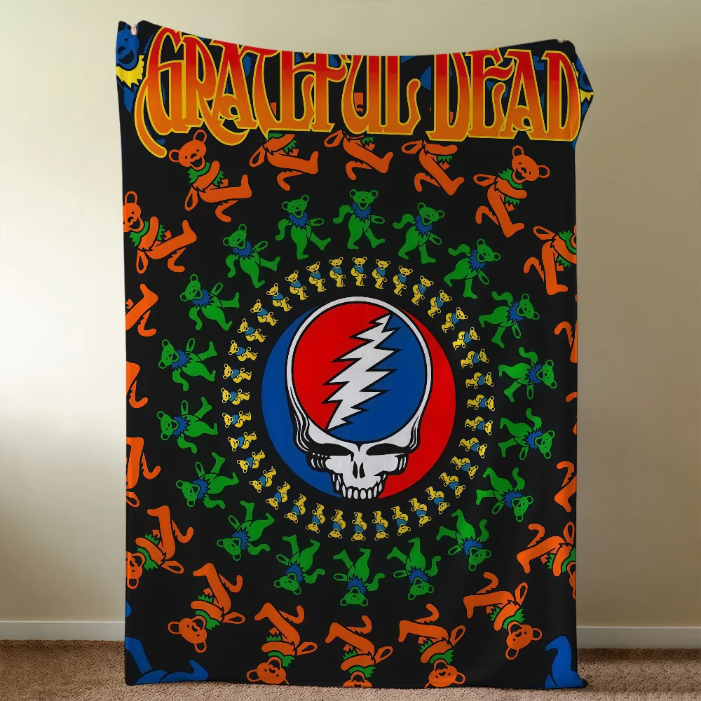 Rock Band G-Grateful Dead Blanket Soft Warm Furry Throw Super Kids Toys Bed Sofa Car Cradle